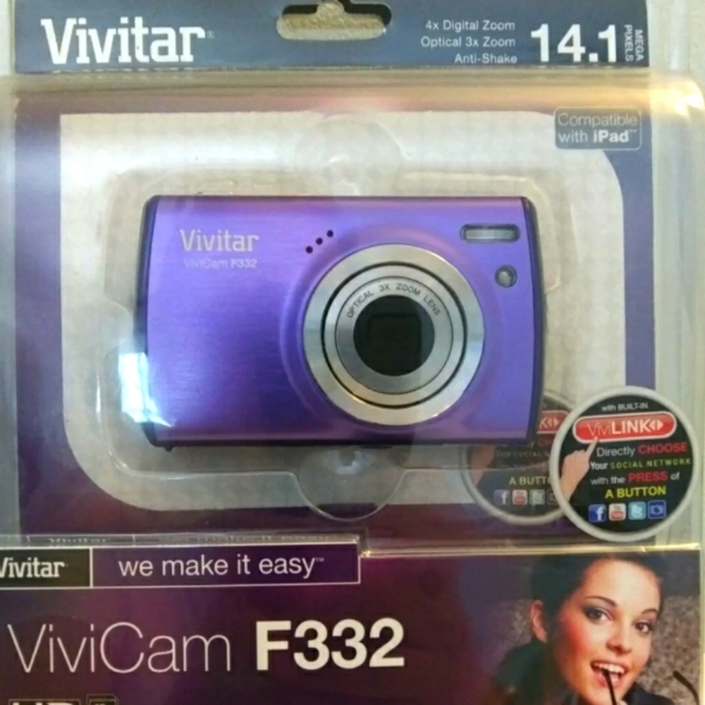 Vivitar 14.1 MP Digital Camera F332 NIB 📸😻